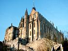 du Mont Saint-Michel à Saint-Malo  - L'abbaye :<br> vue du Nord-Est