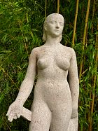 Belmondo - Marcel-Chauvenet-Delclos (1906-1988), <br />Femme  la draperie, vers 1940, pierre