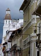 Cuenca - Calle Gran Colombia, iglesia Santo Domingo