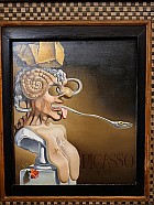 Jour7 : Figueras - Portrait de Pablo Picasso au XXIe siècle (Parmi une série de portraits de génies: Homère, Dali, Freud, Christophe Colomb, Guillaume Tell, etc.), 1947