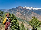 trekking de Syabru (1450 m ) à Gatlang (2300 m), 6h de marche y compris pause déjeuner - Femme Tamang